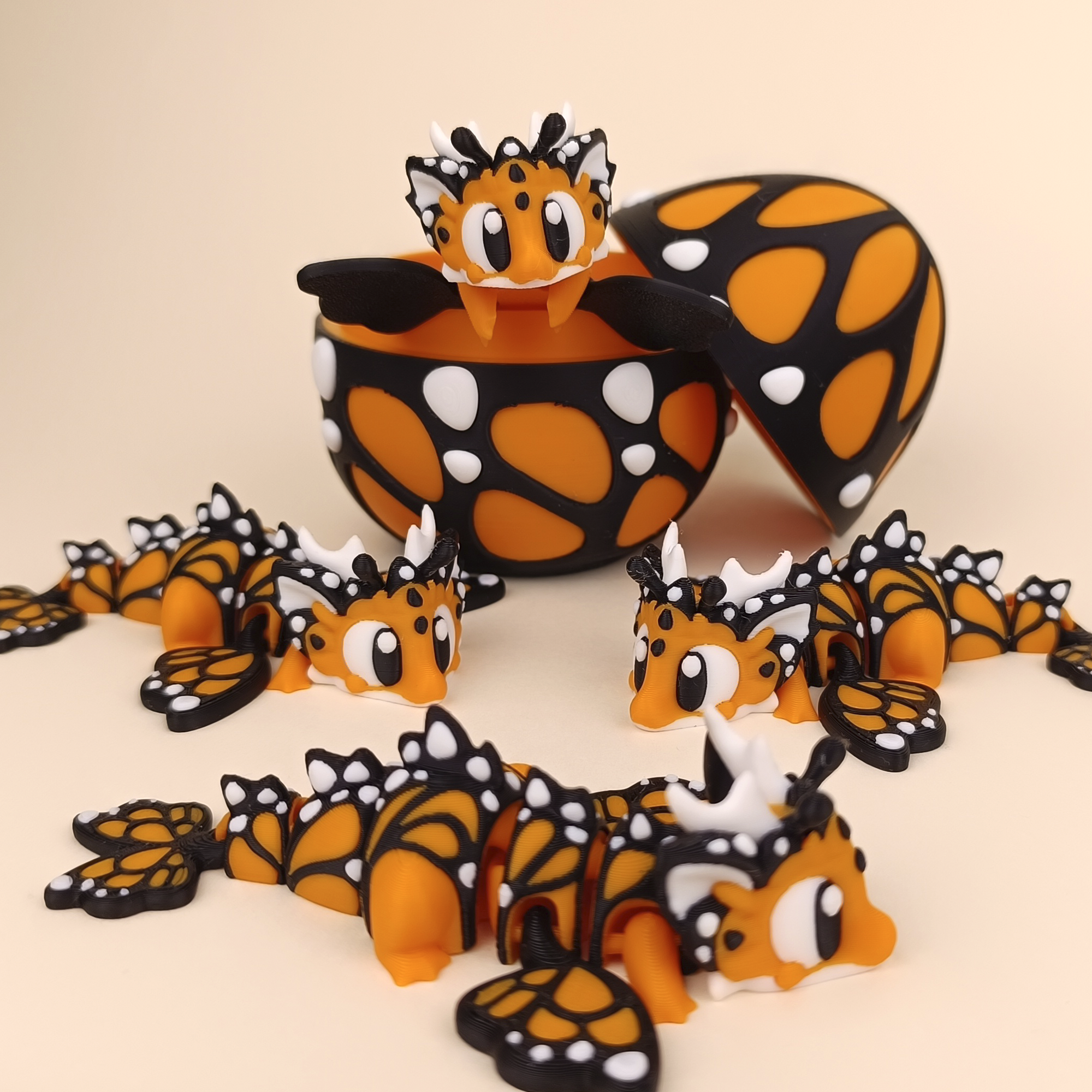 Flexi Baby Butterfly Mini Dragon – 3D Printed, Articulated, and Super Wiggly