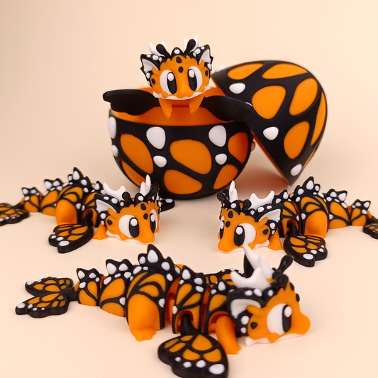Flexi Baby Butterfly Mini Dragon – 3D Printed, Articulated, and Super Wiggly