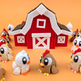 Load image into Gallery viewer, Chicken & Duck with Barn Showcase – Farmyard Fun in Mini Form
