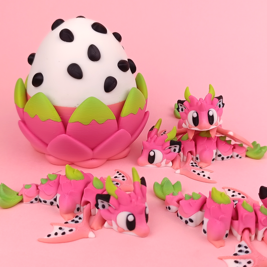 Flexi Baby Dragon Fruit Dragon – 3D Printed, Articulated, and Super Wiggly