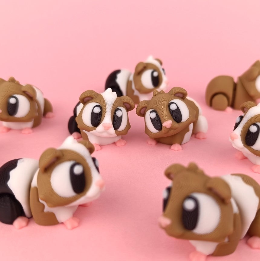 Flexi Baby Guinea Pig with Mini Cage & Wheel – The Cutest Little Pet!