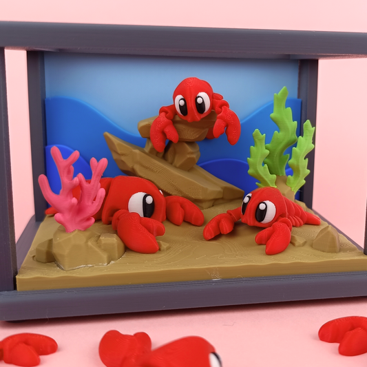 Flexi Baby Lobster – 3D Printed, Articulated, and Super Wiggly