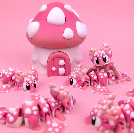 Flexi Baby Mushroom Dragon – Woodland Guardian