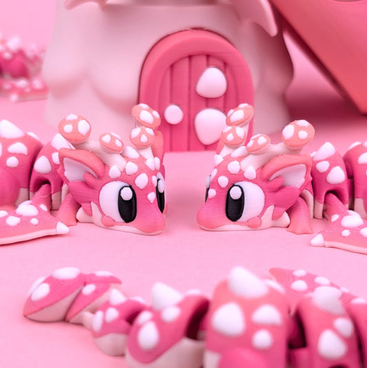 Flexi Baby Mushroom Dragon – Woodland Guardian