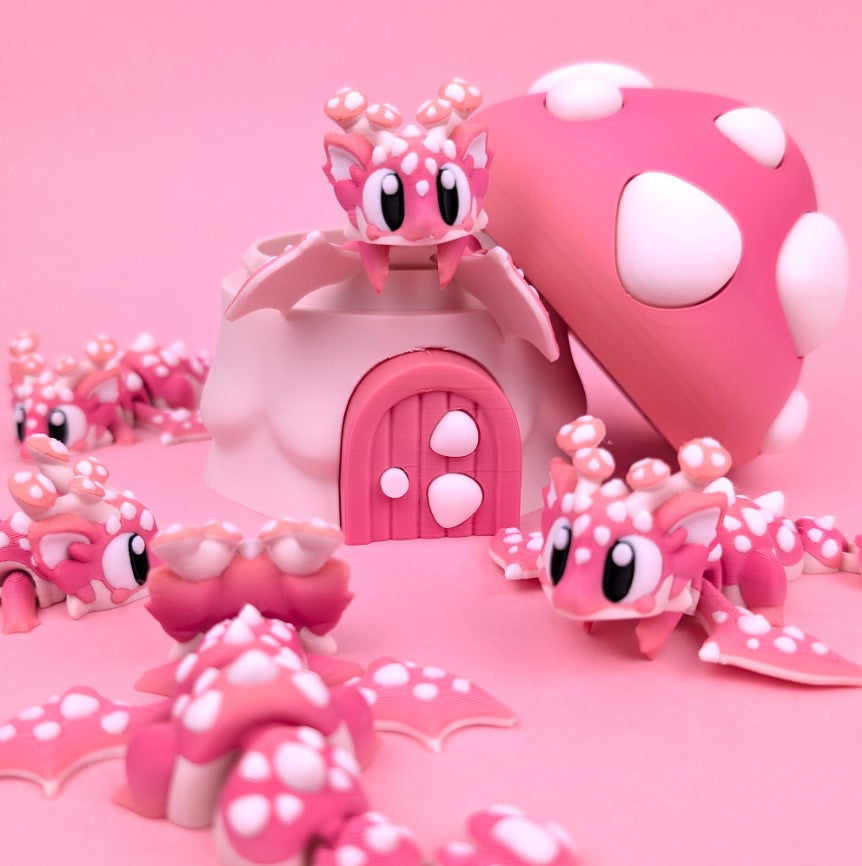 Flexi Baby Mushroom Dragon – Woodland Guardian
