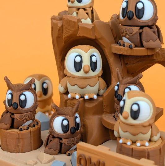 Flexi Baby Owl Habitat & Flexi Owl – A Magical Woodland Duo