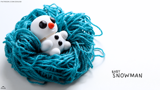 Tiny Snowman – 3D Printed, Articulated, and Super Wiggly