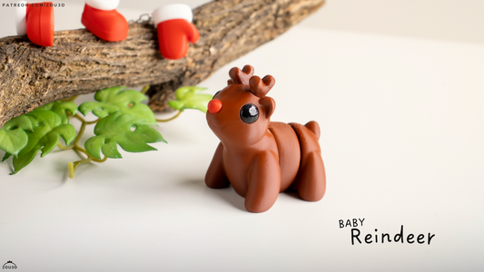 Tiny Reindeer – 3D Printed, Articulated, and Super Wiggly