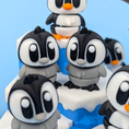Load image into Gallery viewer, Krew3D Printables – Penguin & Habitat Showcase | 3D Printed Articulated Winter Collectible | Movable Animal Toy, Fidget Gift & Arctic Display Décor | 3DGOB
