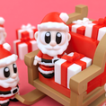 Load image into Gallery viewer, Krew3D Printables – Santa & Sleigh Showcase | 3D Printed Articulated Christmas Display | Holiday Collectible, Festive Desk Decor & Gift for Santa Lovers by 3DGOB
