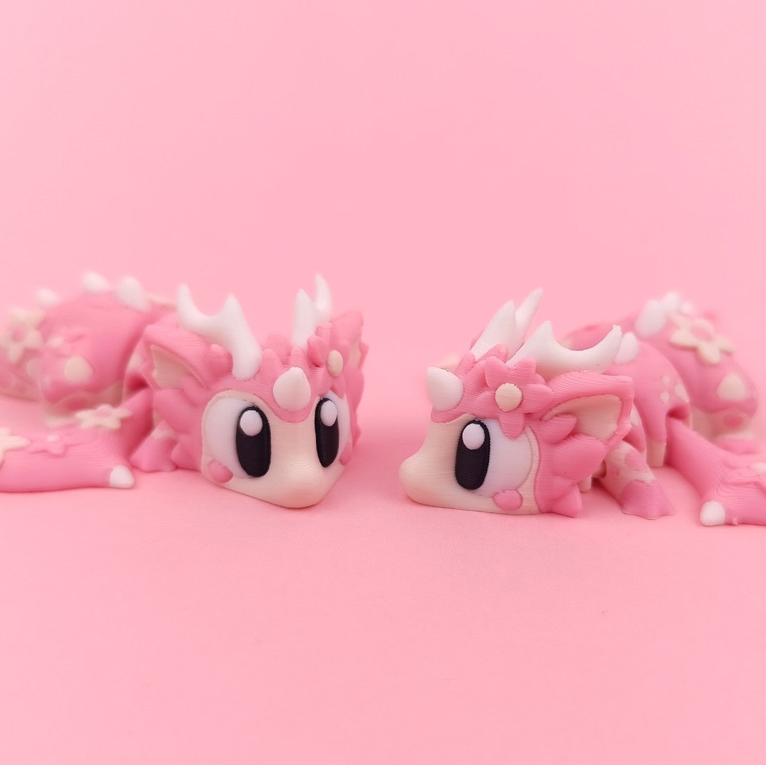 Flexi Baby Cherry Blossom Dragon – 3D Printed, Articulated, and Super Wiggly