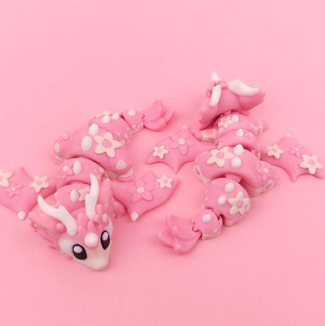 Flexi Baby Cherry Blossom Dragon – 3D Printed, Articulated, and Super Wiggly