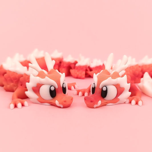 Flexi Baby Long Dragon – 3D Printed, Articulated, and Super Wiggly