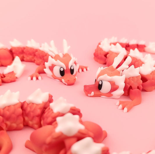 Flexi Baby Long Dragon – 3D Printed, Articulated, and Super Wiggly