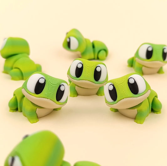 Flexi Baby Frog – 3D Printed, Articulated, and Super Wiggly