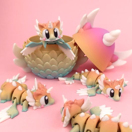Flexi Baby Celestial Dragon – 3D Printed, Articulated, and Super Wiggly