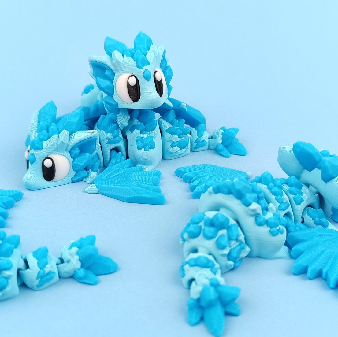 Flexi Baby Crystal Dragon – 3D Printed, Articulated, and Super Wiggly