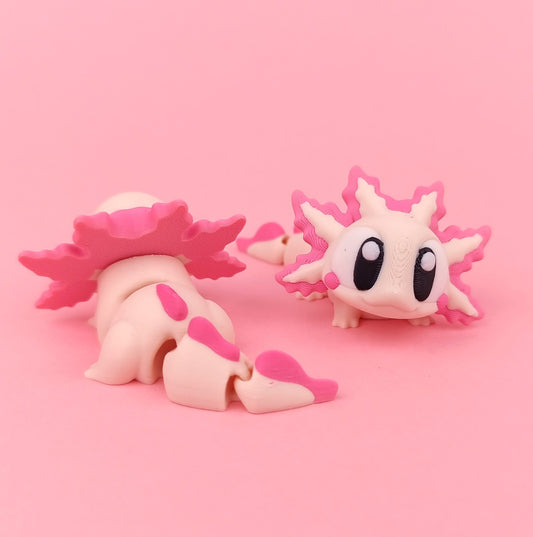 Flexi Baby Axolotl – 3D Printed, Articulated, and Super Wiggly