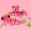 Load image into Gallery viewer, Flexi Baby Dragon Fruit Dragon – 3D Printed, Articulated, and Super Wiggly
