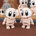 Load image into Gallery viewer, Krew3D Printables – Skeleton & Graveyard Showcase | 3D Printed Articulated Halloween Toy | Flexible Fidget Collectible & Spooky Gifts | 3DGOB
