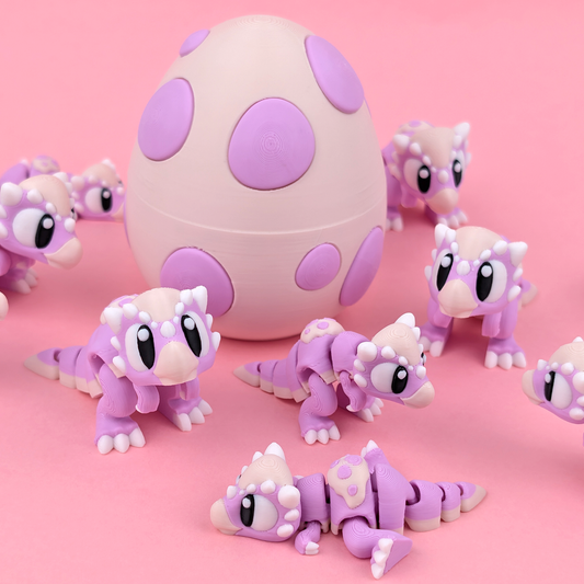 Flexi Baby Stygimoloch & Dino Egg – Prehistoric Playtime in the Palm of Your Hand