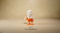 Load image into Gallery viewer, Tiny Summer Skeleton – 3D Printed, Articulated, and Super Wiggly
