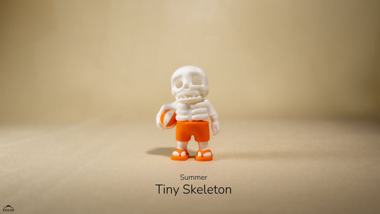 Tiny Summer Skeleton – 3D Printed, Articulated, and Super Wiggly