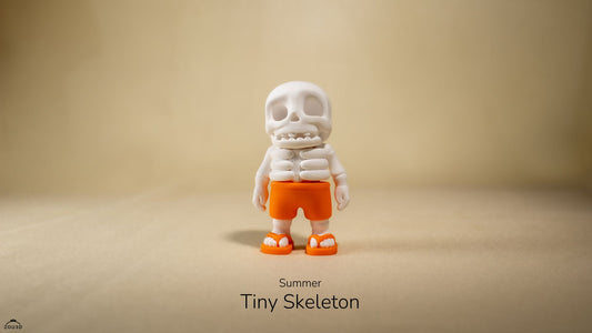 Tiny Summer Skeleton – 3D Printed, Articulated, and Super Wiggly