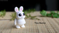 Load image into Gallery viewer, Tiny Bunny - Standing – 3D Printed, Articulated, and Super Wiggly
