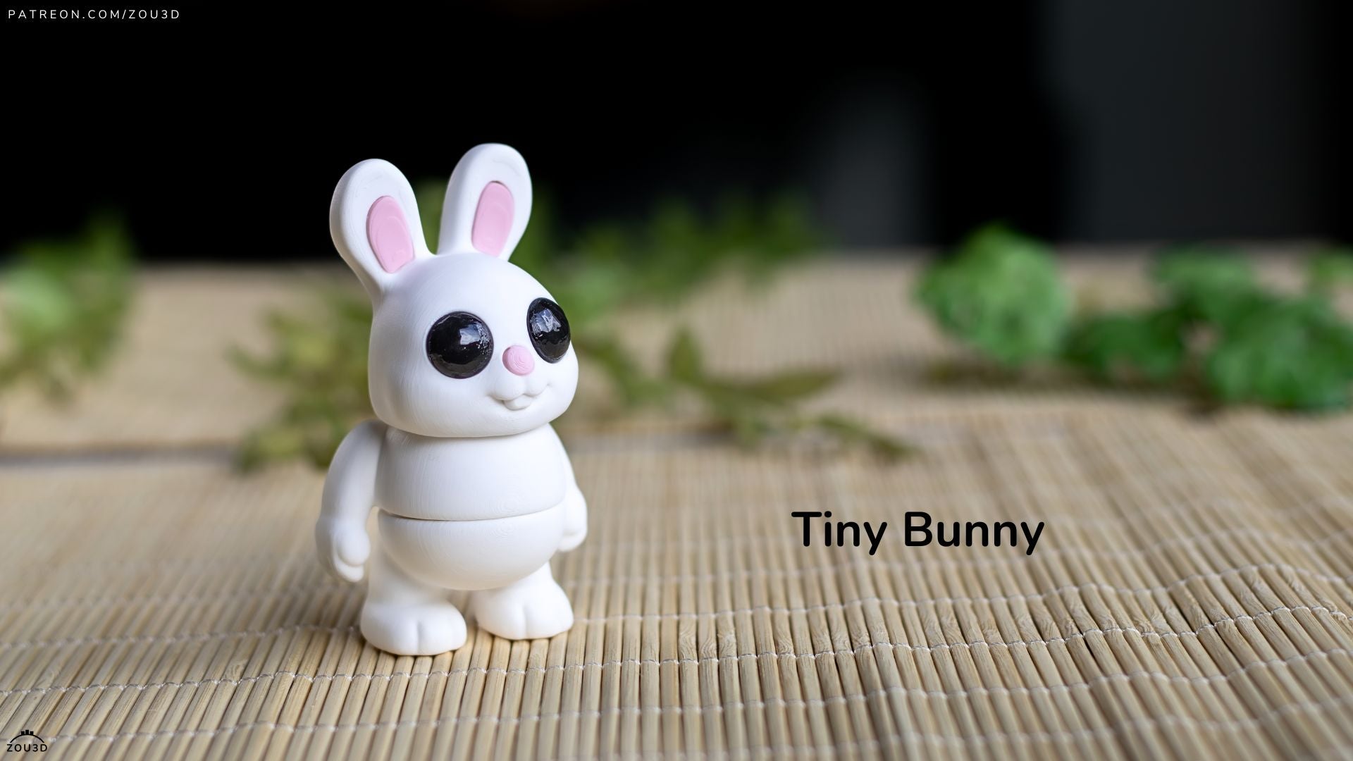 Tiny Bunny - Standing – 3D Printed, Articulated, and Super Wiggly
