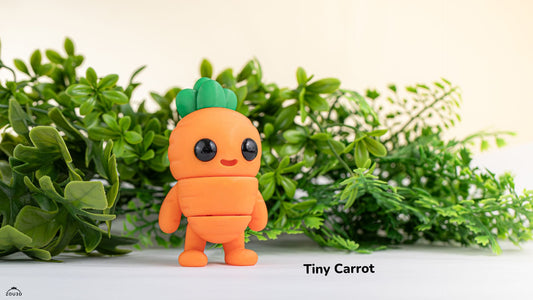 Tiny Carrot – 3D Printed, Articulated, and Super Wiggly
