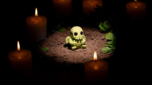 Krew3D Printables - Tiny Cthulhu - The Cutest Eldritch Horror | 3D Printed Flexible Fidget Collectible Gift for Kids & Adults | ZOU3D