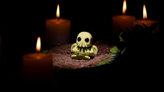 Krew3D Printables - Tiny Cthulhu - The Cutest Eldritch Horror | 3D Printed Flexible Fidget Collectible Gift for Kids & Adults | ZOU3D