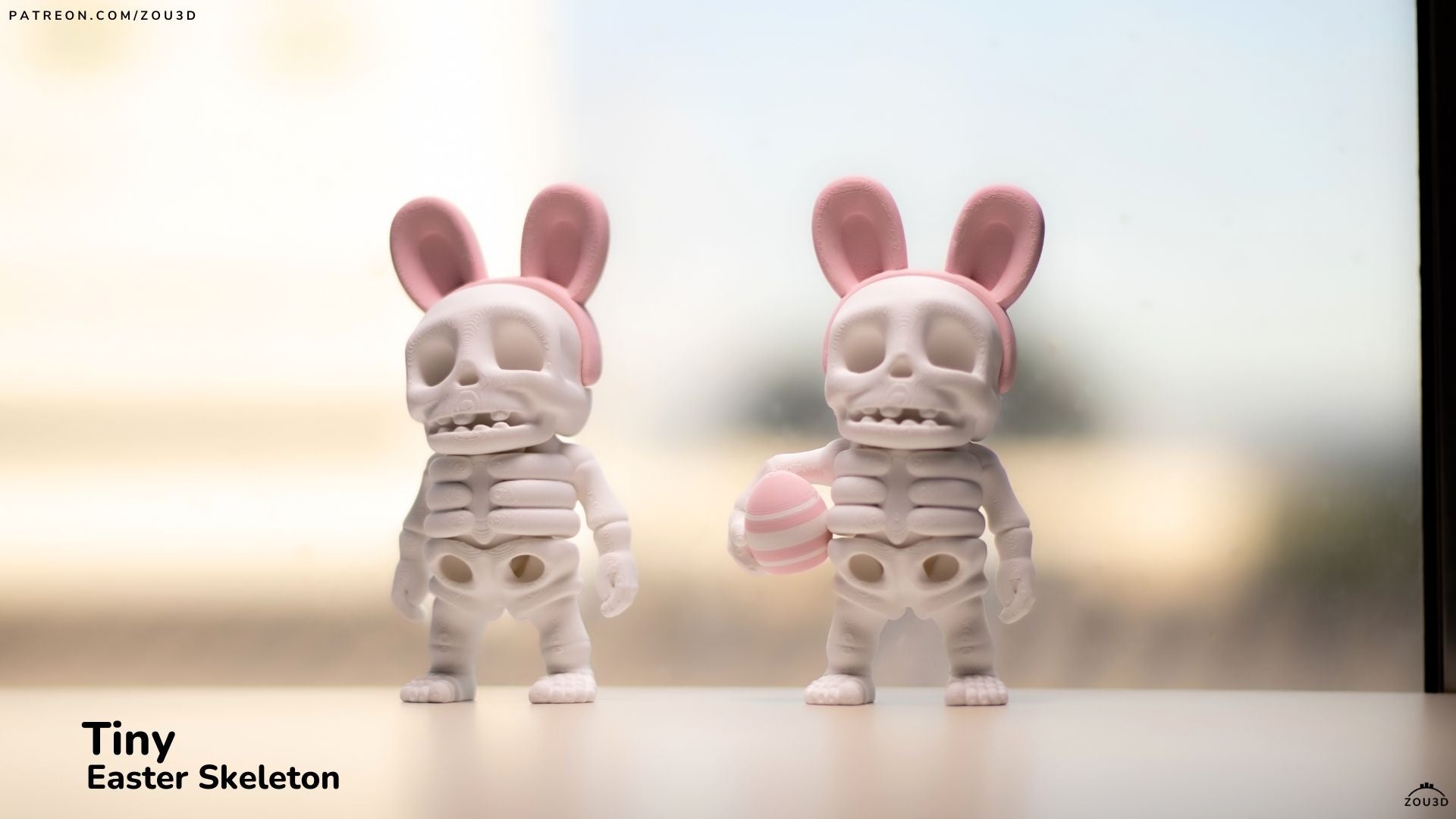 Tiny Easter Skeleton – 3D Printed, Articulated, and Super Wiggly