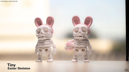 Tiny Easter Skeleton – 3D Printed, Articulated, and Super Wiggly