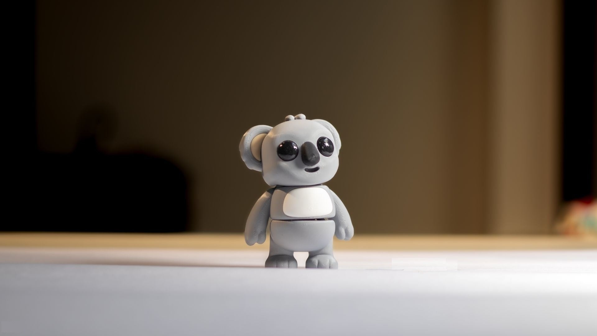 Krew3D Printables - Tiny Koala - 3D Printed, Articulated, and Super Wiggly | 3D Printed Flexible Fidget Collectible Gift for Kids & Adults | ZOU3D