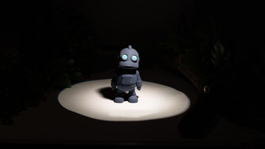 Krew3D Printables - Tiny Robot - 3D Printed, Articulated, and Super Wiggly | 3D Printed Flexible Fidget Collectible Gift for Kids & Adults | ZOU3D