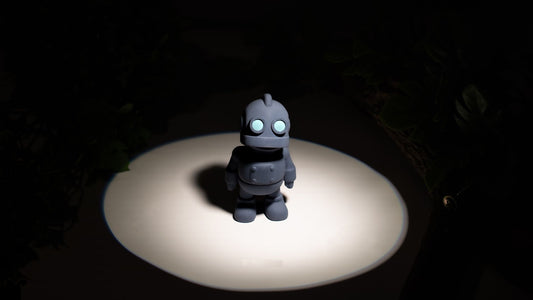 Krew3D Printables - Tiny Robot - 3D Printed, Articulated, and Super Wiggly | 3D Printed Flexible Fidget Collectible Gift for Kids & Adults | ZOU3D