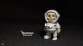 Load image into Gallery viewer, Tiny Skeleton Astronaut – 3D Printed, Articulated, and Super Wiggly
