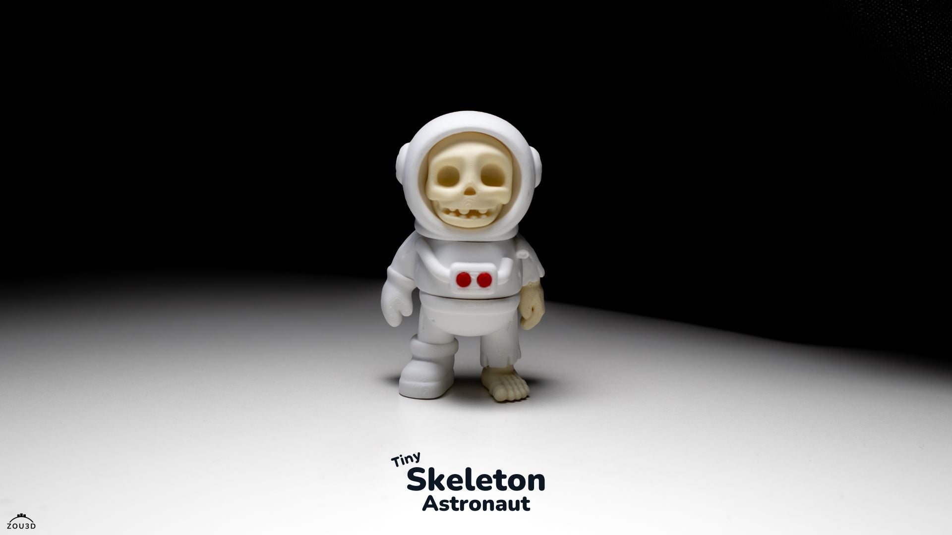 Tiny Skeleton Astronaut – 3D Printed, Articulated, and Super Wiggly