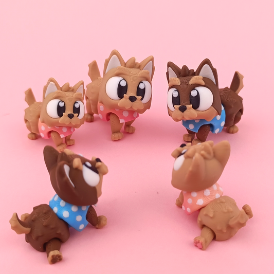 Flexi Baby Yorkshire – 3D Printed, Articulated, and Super Wiggly