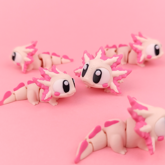 Flexi Baby Axolotl – 3D Printed, Articulated, and Super Wiggly