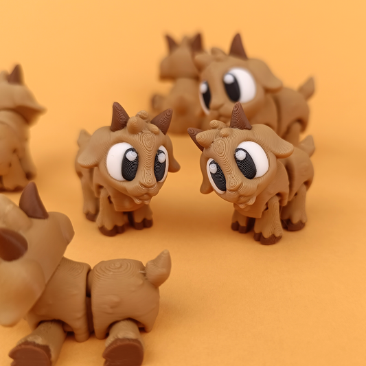 Flexi Baby Goat – 3D Printed, Articulated, and Super Wiggly
