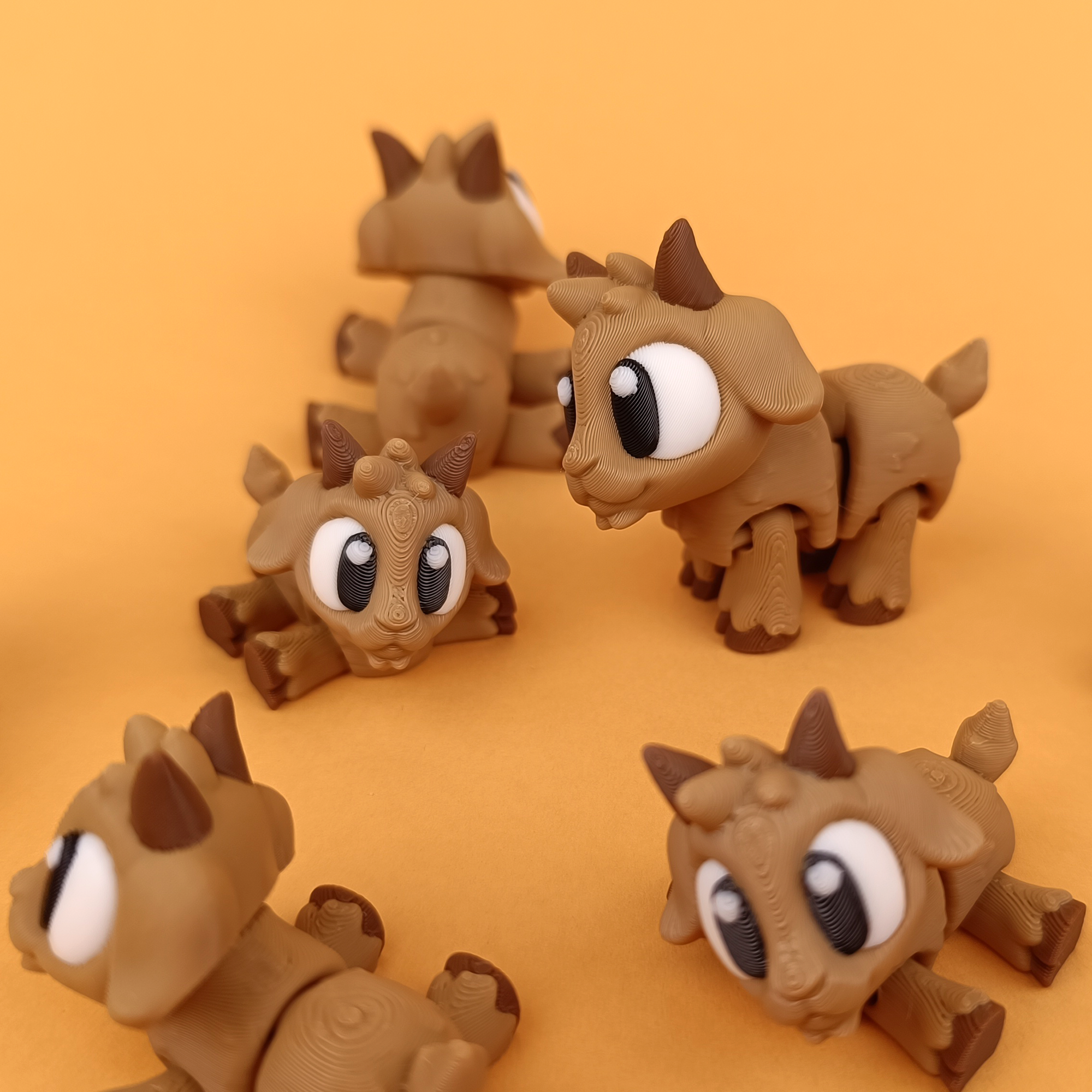 Flexi Baby Goat – 3D Printed, Articulated, and Super Wiggly