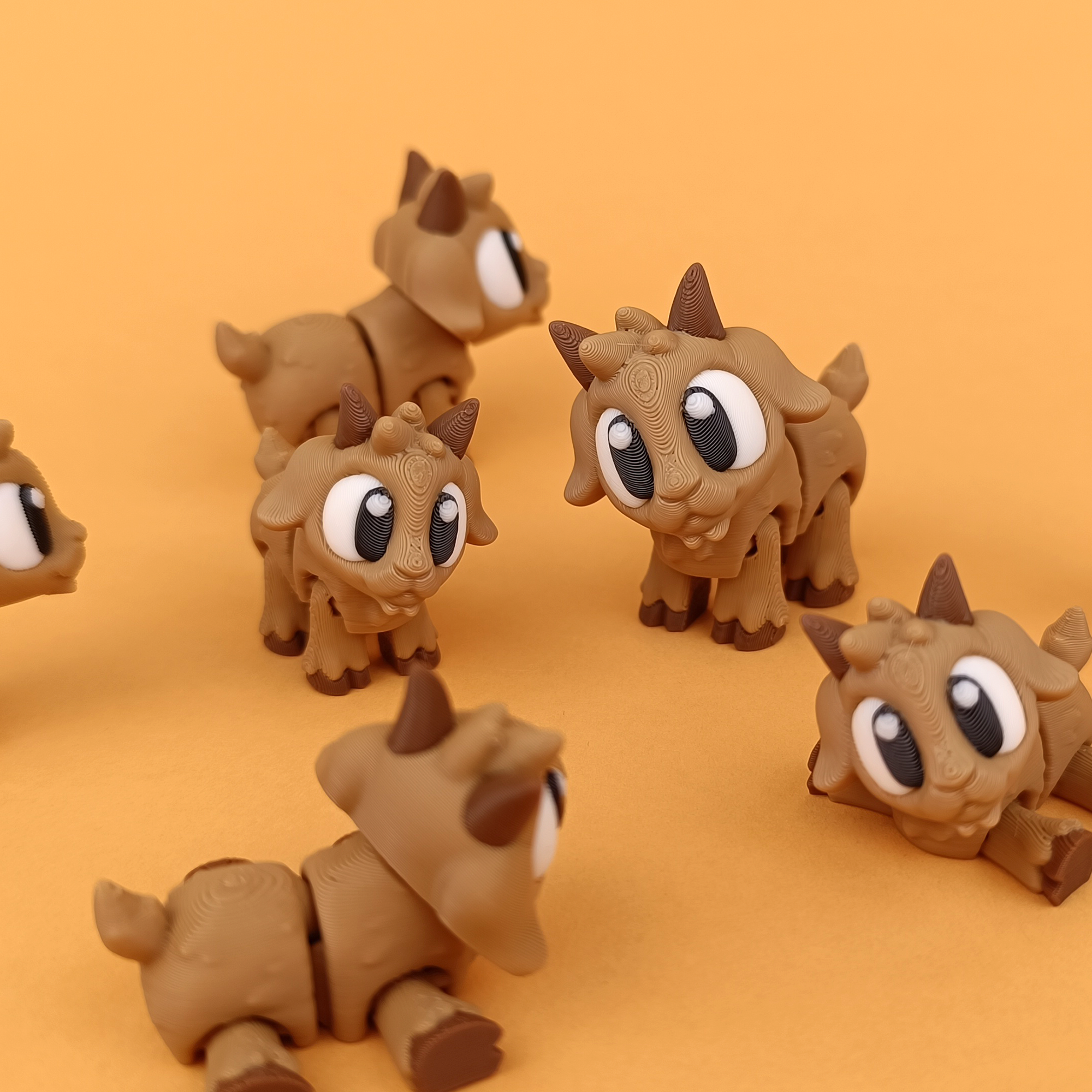 Flexi Baby Goat – 3D Printed, Articulated, and Super Wiggly