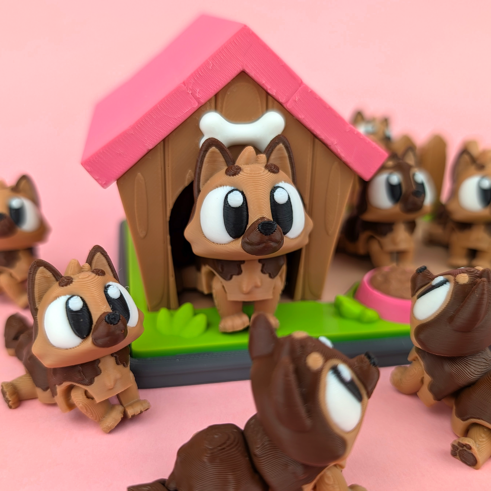German Shepherd with Dog House