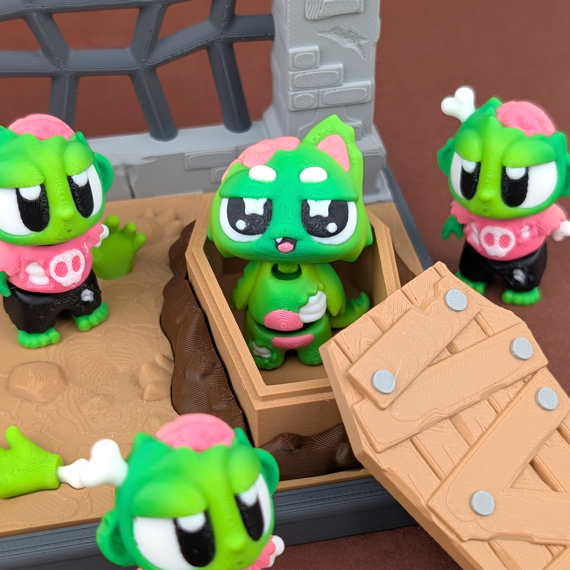 Zombie with Graveyard Showcase