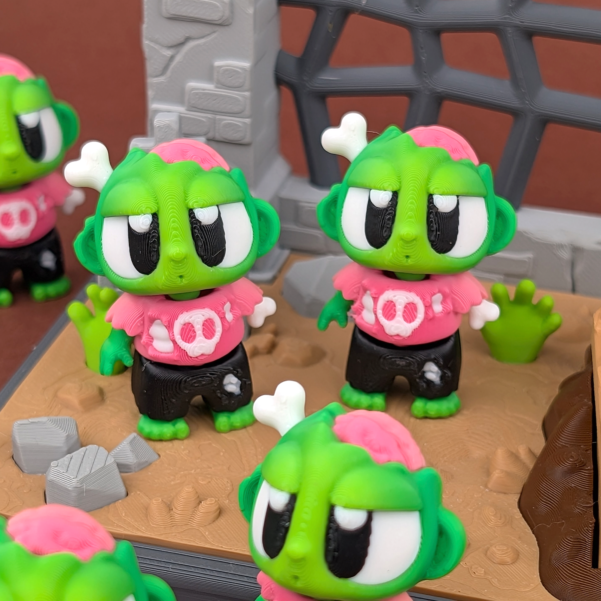 Zombie with Graveyard Showcase