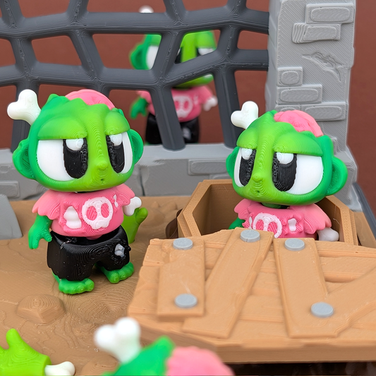 Zombie with Graveyard Showcase